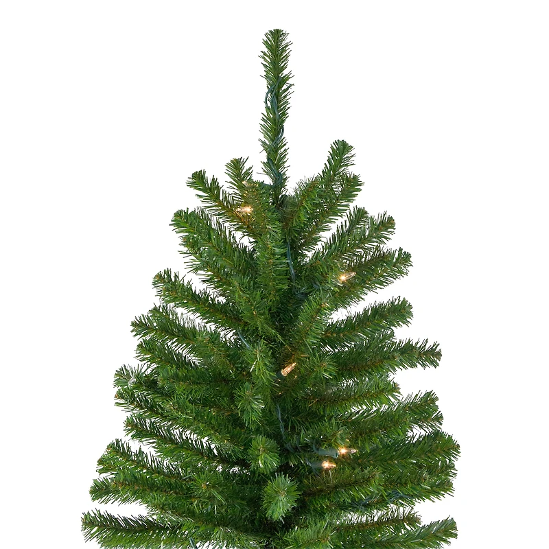 6ft. Pre-Lit Alpine Artificial Christmas Tree, Clear Lights 