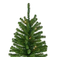 6ft. Pre-Lit Alpine Artificial Christmas Tree, Clear Lights 
