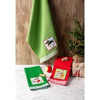 DII® Christmas Kitty Embellished Dishtowel Set