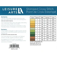 Leisure Arts® Sunflower Pillowcase Stamped Cross Stitch Kit