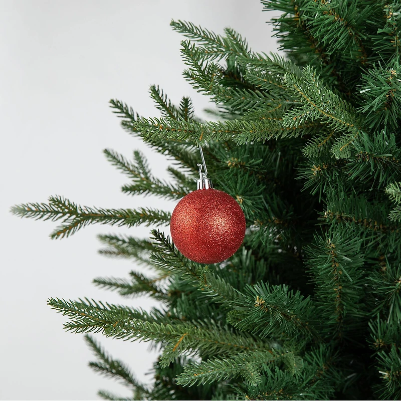 Glitzhome® 18 Pack Whimsical Red & Green Deluxe Large Ornaments