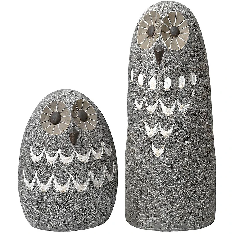 Design Toscano Ogling Outdoor Owls Garden Statue Set