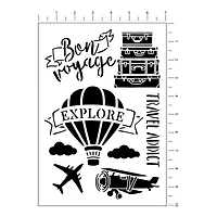 Travel Plastic Stencils, 7" x 10" by Craft Smart®