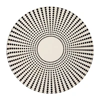 Hello Honey® 6.25" Black & White Spotted Round Reclaimed Wood Box