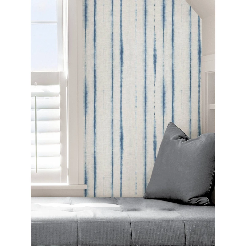 NuWallpaper Blue Indigo Drops Peel & Stick Wallpaper