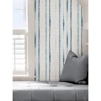 NuWallpaper Blue Indigo Drops Peel & Stick Wallpaper