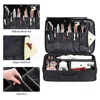 NEX™ Large Black Travel Cosmetic Organizer