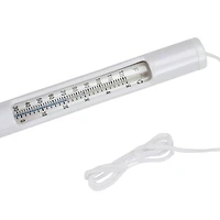 6.75" White Round Swimming Pool Thermometer with White Cord