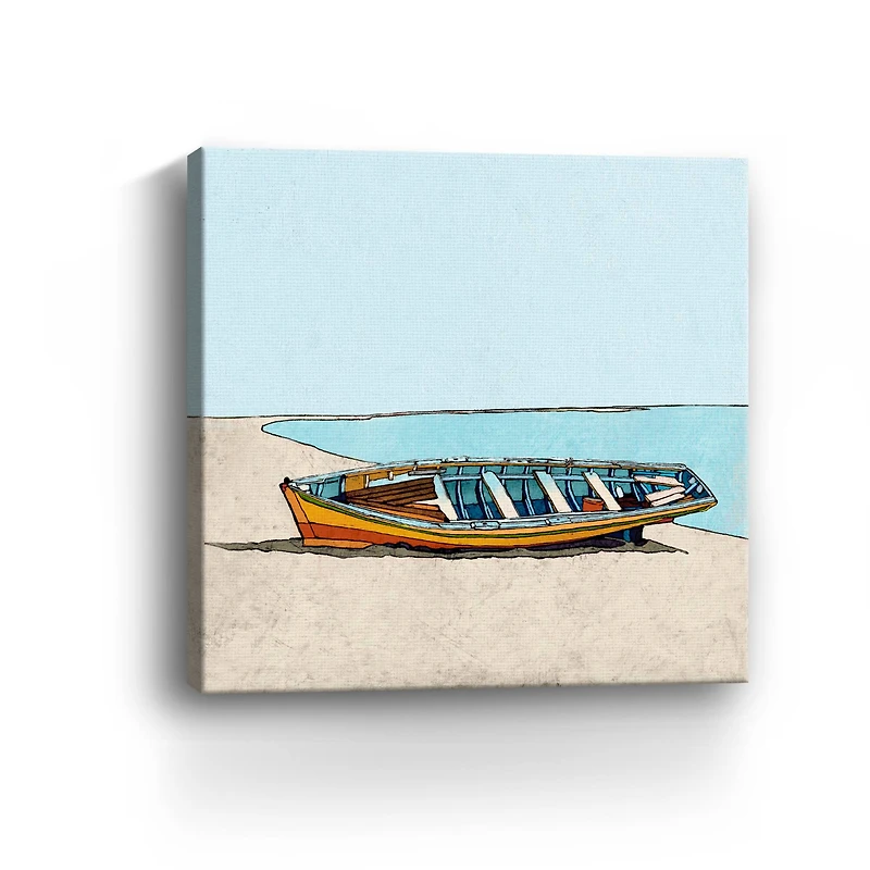Three Boats Canvas Giclee