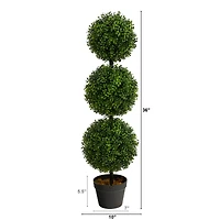 3ft. Potted Boxwood Triple Ball Topiary Tree
