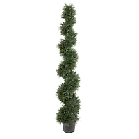 6ft. Potted Green Cedar Spiral Tree