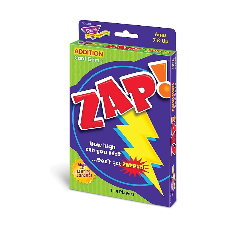 Trend Enterprises® Zap! Addition Card Game