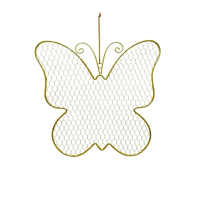 15.5" Gold Metal Butterfly Wreath Form by Ashland®