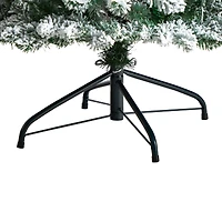 7ft. Pre-Lit Flocked Montreal Fir Artificial Christmas Tree, Warm White LED Lights