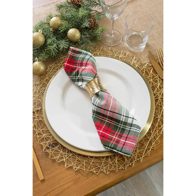 DII® Christmas Plaid Napkins, 6ct.