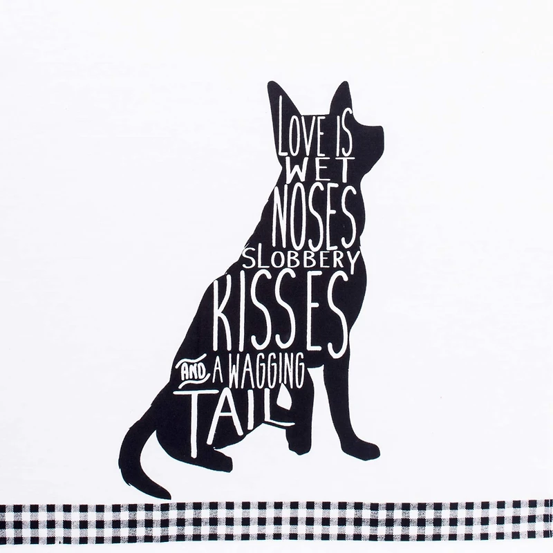 DII® Dog Prints Dishtowel, 2ct.