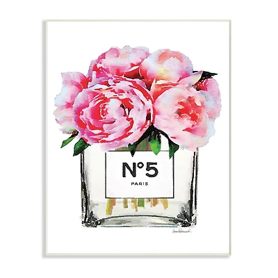 Stupell Industries Glam Pink Peony Arrangement Wall Plaque