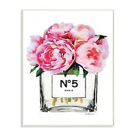 Stupell Industries Glam Pink Peony Arrangement Wall Plaque