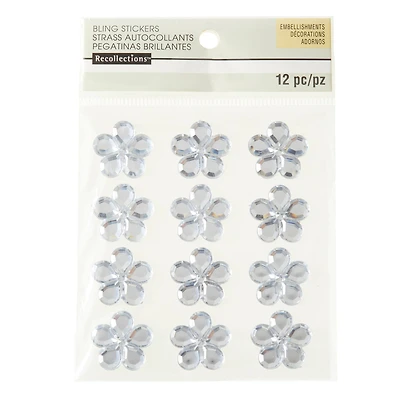 Clear Flower Rhinestone Stickers by Recollections™