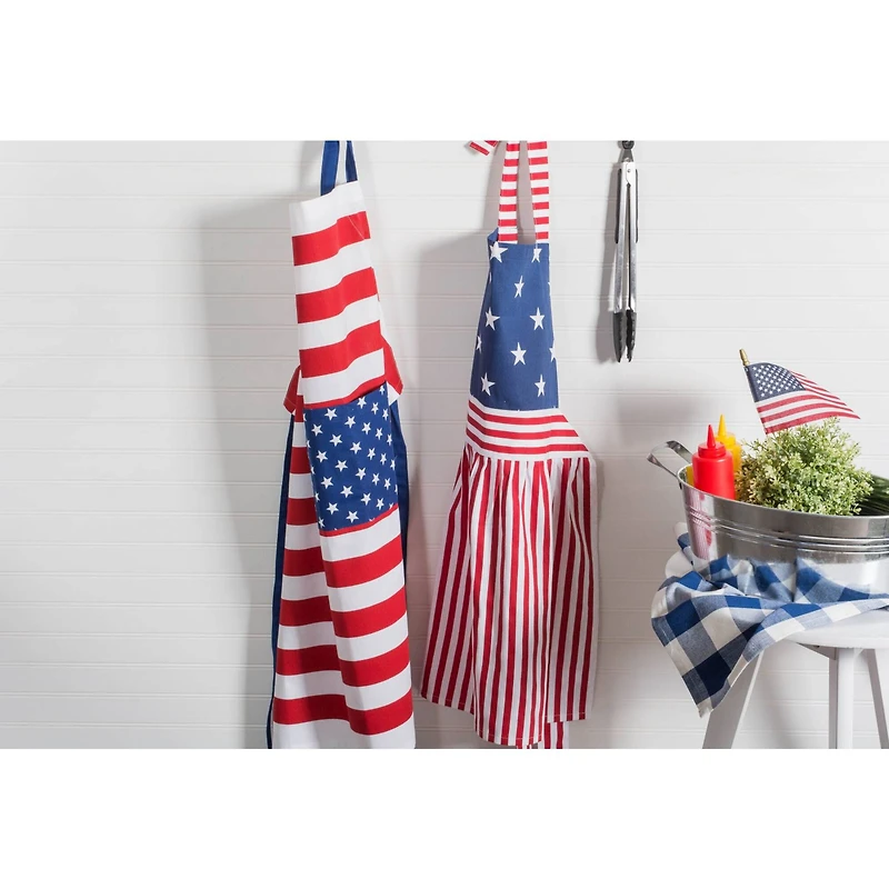 DII® Red, White & Blue Stars & Stripes Skirt Apron