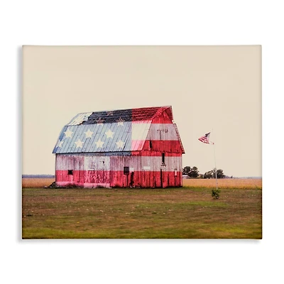 Stupell Industries Americana Farmhouse Barn Canvas Wall Art