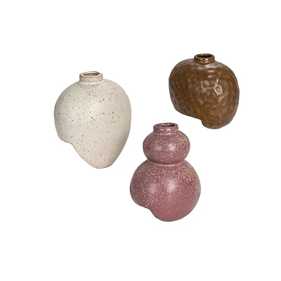 Hello Honey® Multicolor Variously Shaped Stoneware Wall Vase Set
