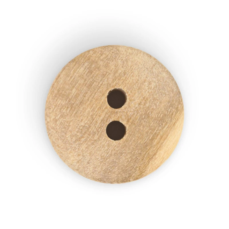 Dritz® 15mm Beige-Camel Sustainable Wood Round Button, 12ct.
