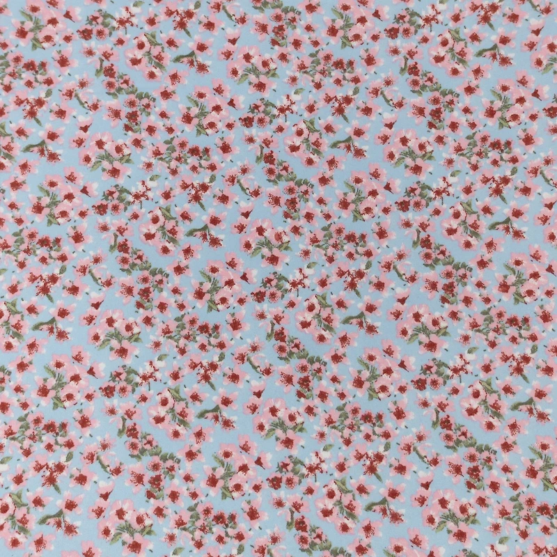 Fabric Merchants Flowers on Double Brushed Stretch Fabric