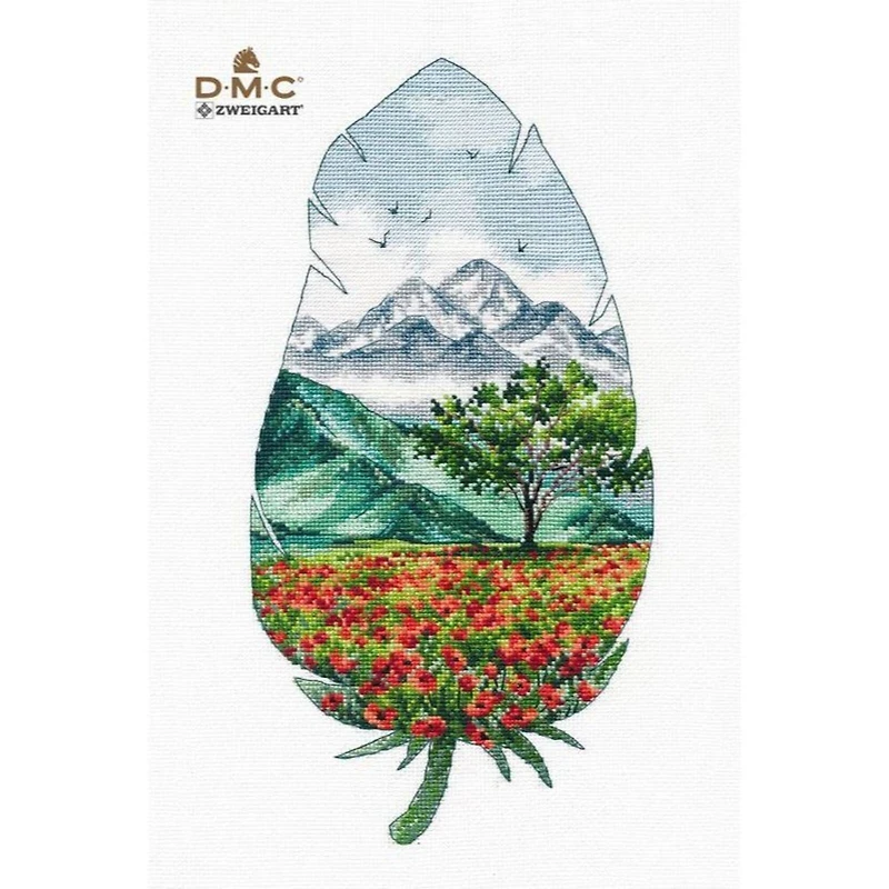 Oven Mountain Landscape - 3 Cross Stitch Kit