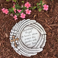 Santa's Workshop 10" Guardian Angel Stepping Stone