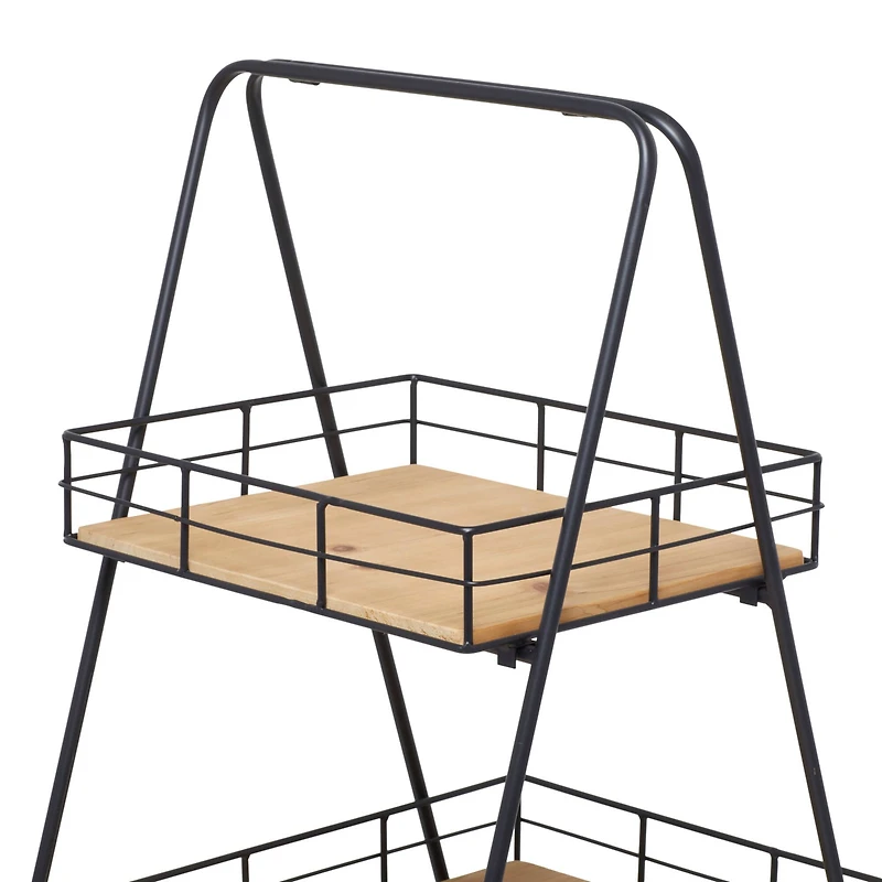 Black Iron Modern Farmhouse Plantstand, 40" x 28" x 16"