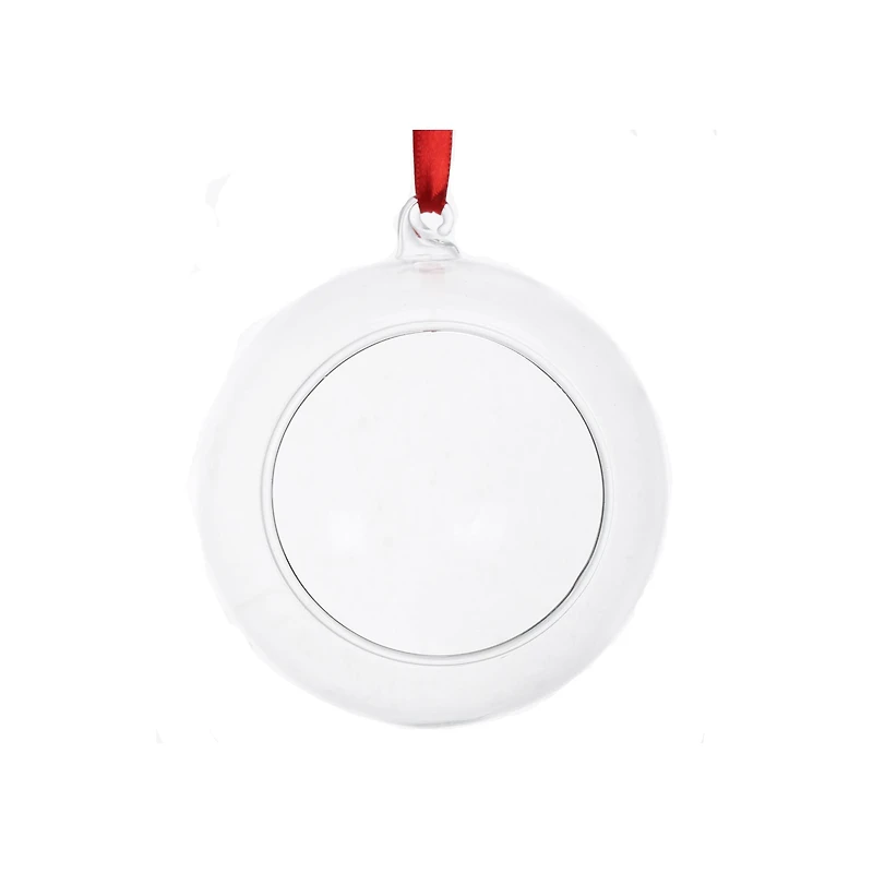 5" Clear Open DIY Glass Ball Ornament by Make Market®