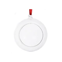 5" Clear Open DIY Glass Ball Ornament by Make Market®