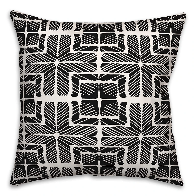 Shibori Squares Versatile Throw Pillow