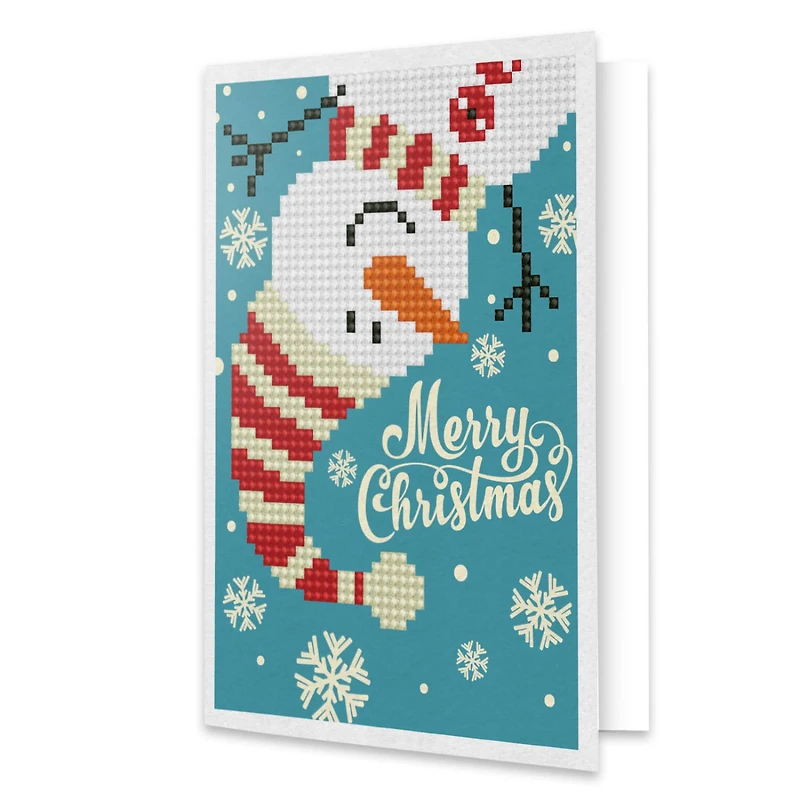 Diamond Dotz® Merry Christmas Snowman Diamond Painting Kit
