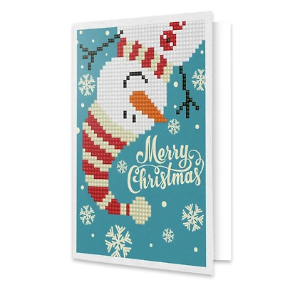 Diamond Dotz® Merry Christmas Snowman Diamond Painting Kit