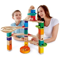 Hape Quadrilla Wooden Marble Run Construction Cliffhanger Set