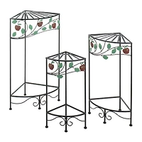 Country Apple Plant Stand (set of 3) 27.5
