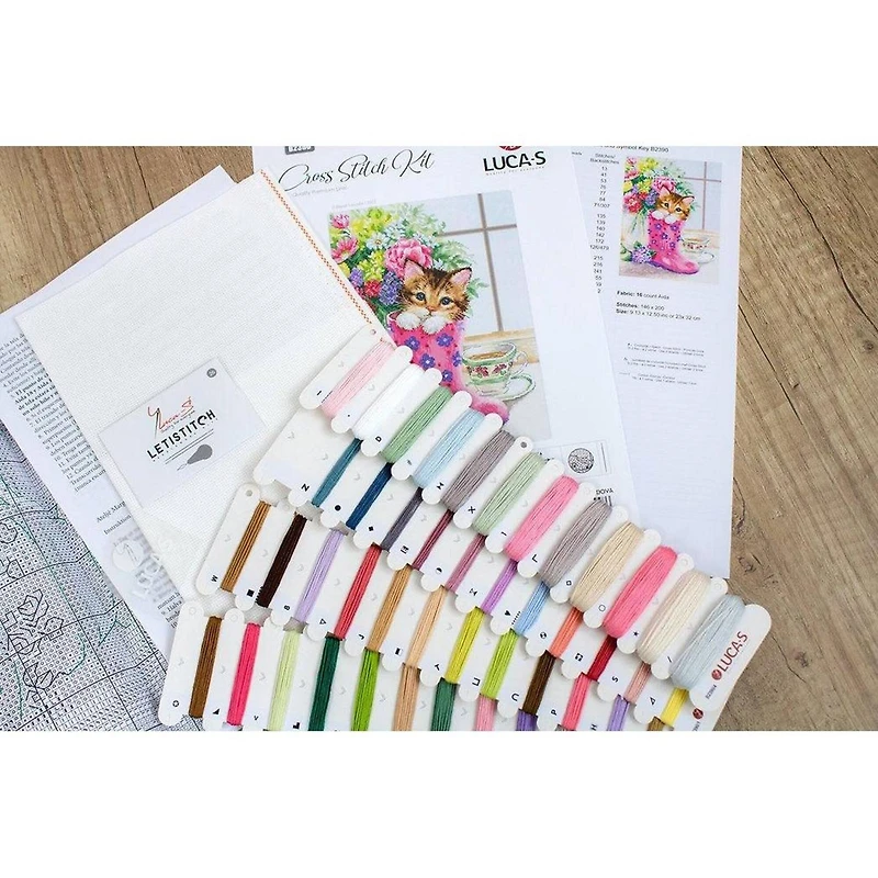 Luca-s Pretty Kitten Counted Cross Stitch Kit