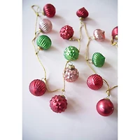 Hello Honey® 6ft. Mercury Glass Ball Ornament Garland