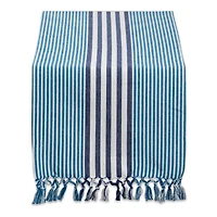DII® 72" Deep Blue Stripes Table Runner