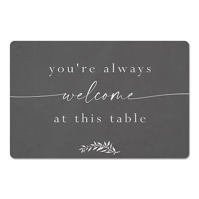 Always Welcome At This Table 18" x 27" Floor Mat