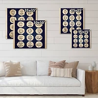Designart - Zodiac Signs On Blue
