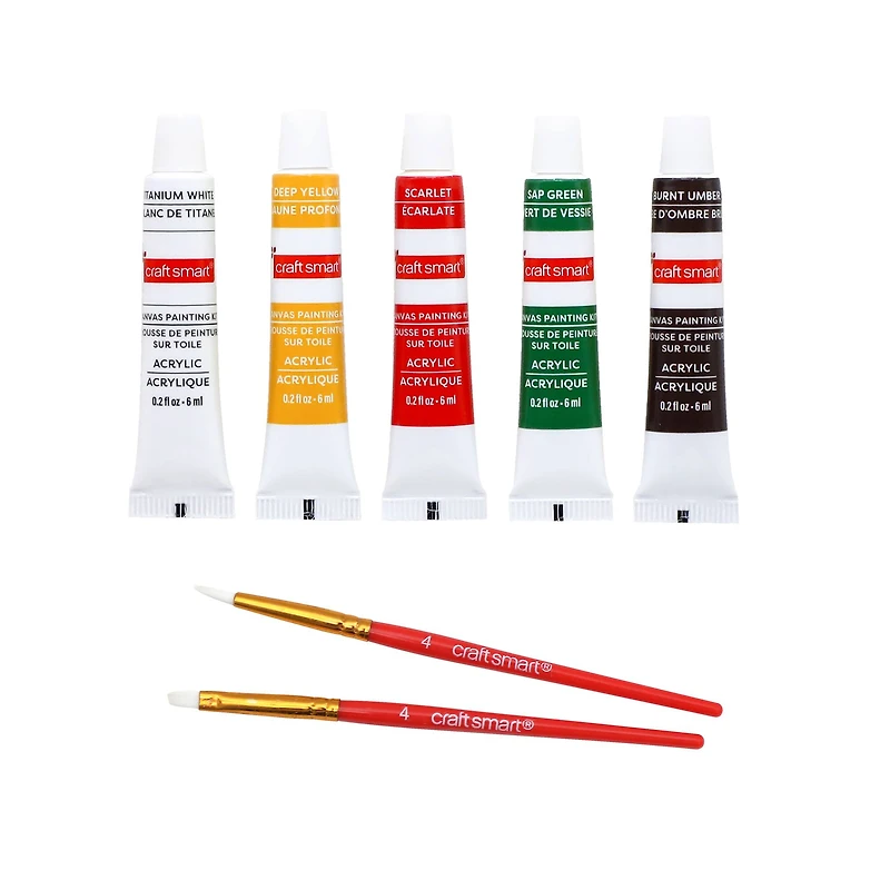 5" x 5" Gingerbread Cookies Canvas Painting Kit by Artist's Loft™