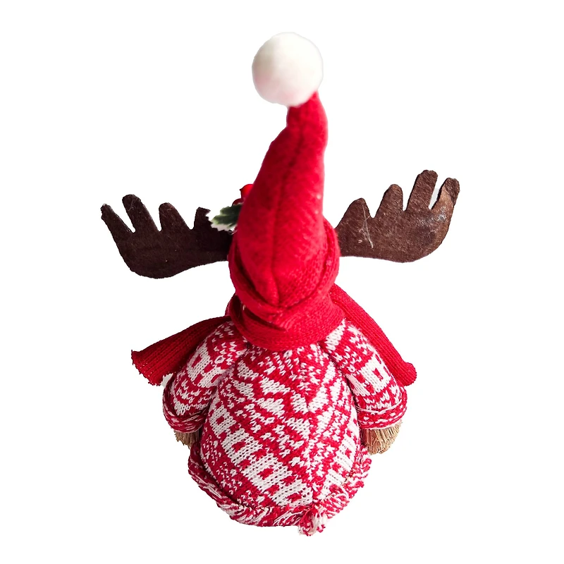 6" Moose in Holiday Sweater Natural Décor by Ashland®