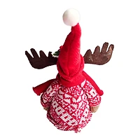6" Moose in Holiday Sweater Natural Décor by Ashland®
