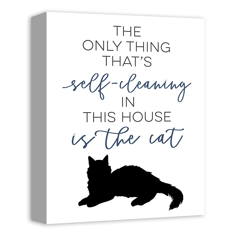 Self-Cleaning Cat Canvas Wall Art
