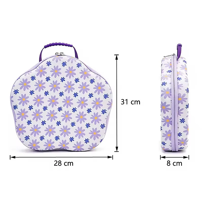 Sparkly Selections Flower Diamond Storage Case with 70 Bottles