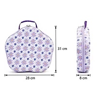 Sparkly Selections Flower Diamond Storage Case with 70 Bottles