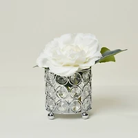 Elegant Designs™ Chrome Crystal Decorative Candle Holder